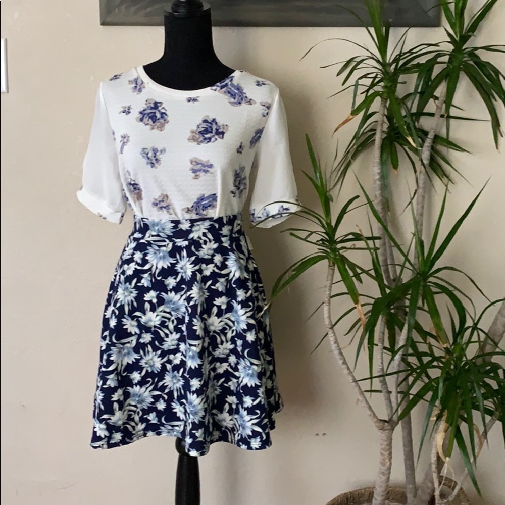 Skirt and top set
